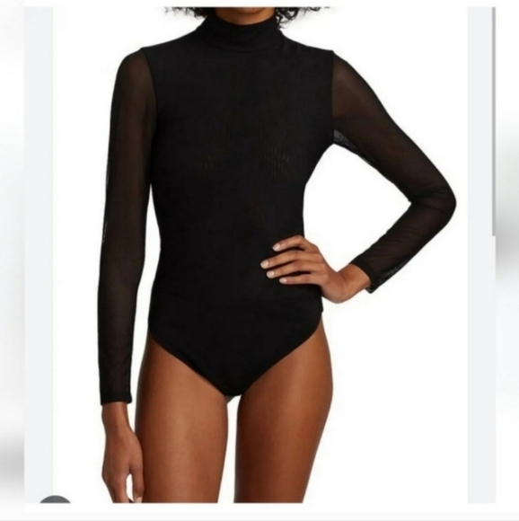 Alice + Olivia Clarinda Turtleneck Long Sleeve Bodysuit Size XL NWT $395 - Picture 4 of 11